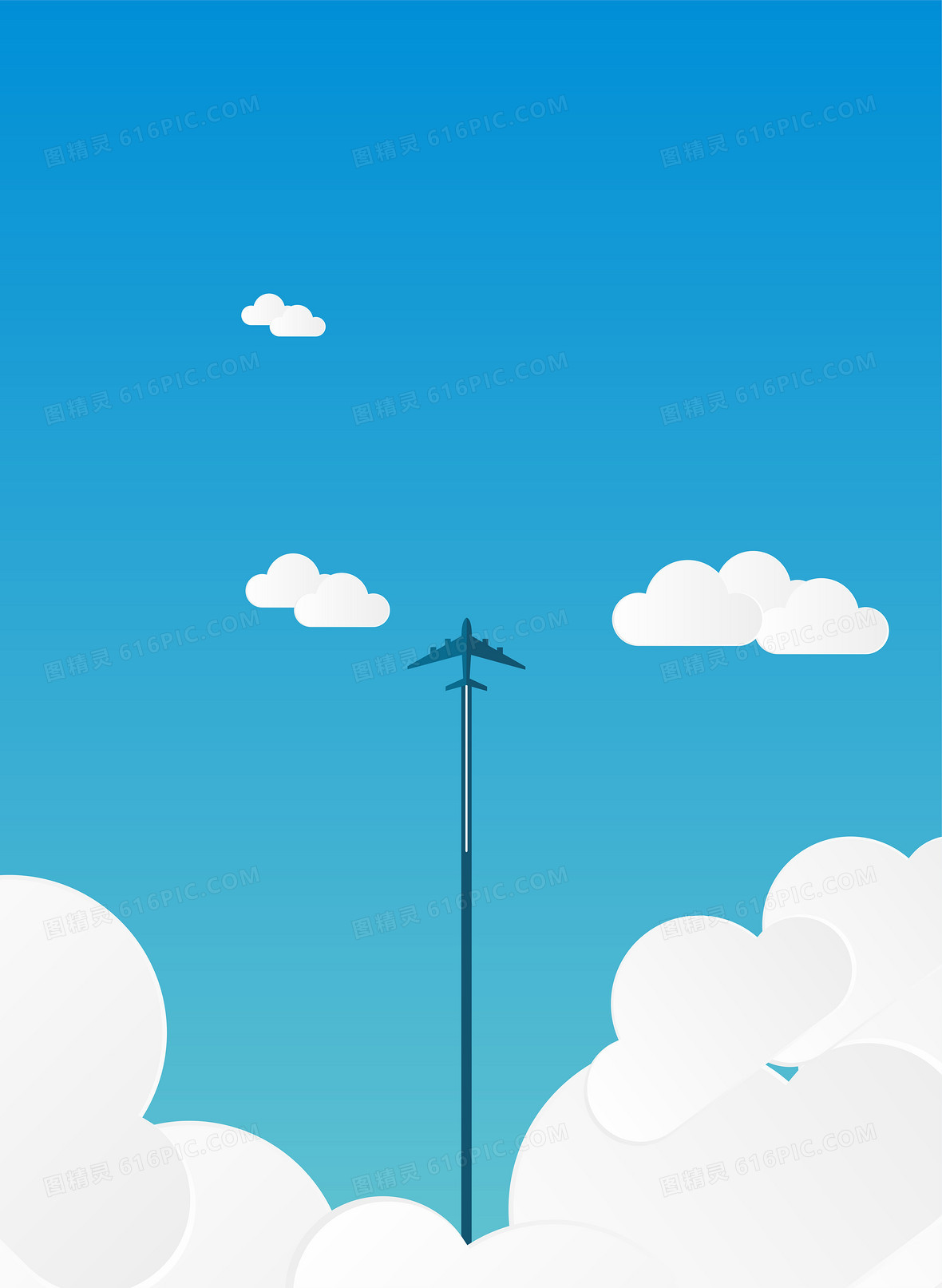 卡通蓝天白云背景图背景图片下载_1920x600像素jpg格式_编号ve7fmkypz