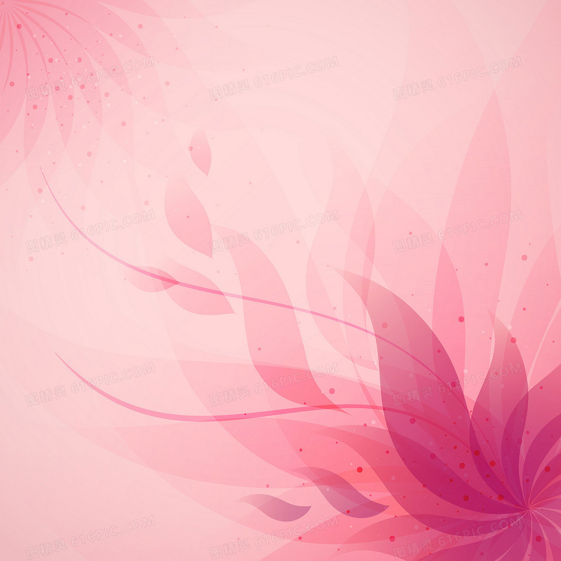 粉色抽象花卉矢量背景