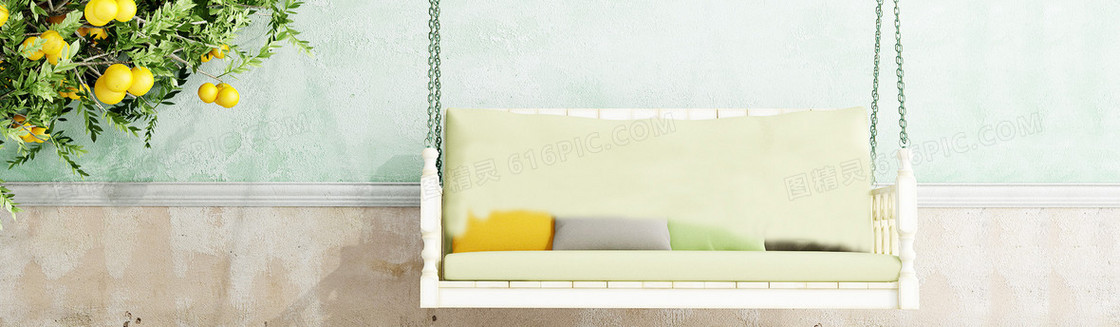 小清新banner背景