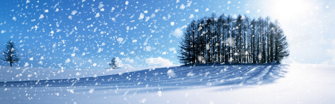 冬天下雪背景