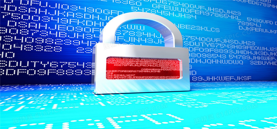 密码锁科技网络背景