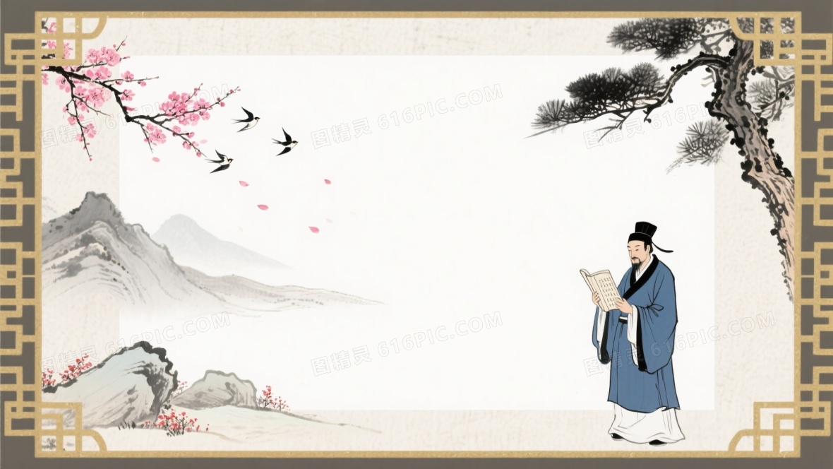水墨梅花背景图片下载_免费高清水墨梅花背景设计素材_第13页_图精灵