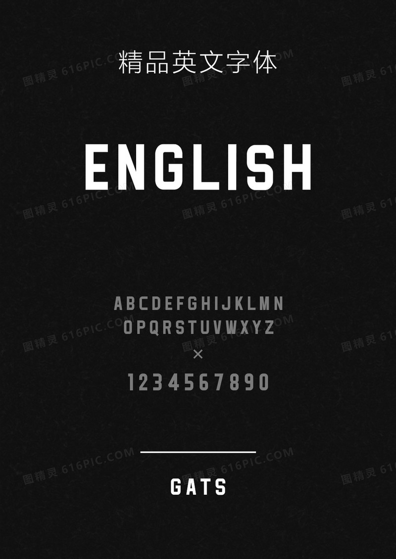 Gats英文字体