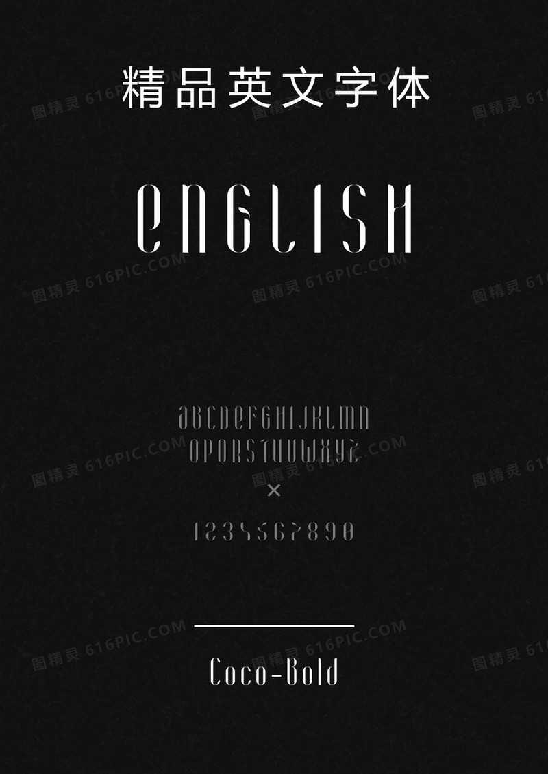 Coco-Bold英文字体