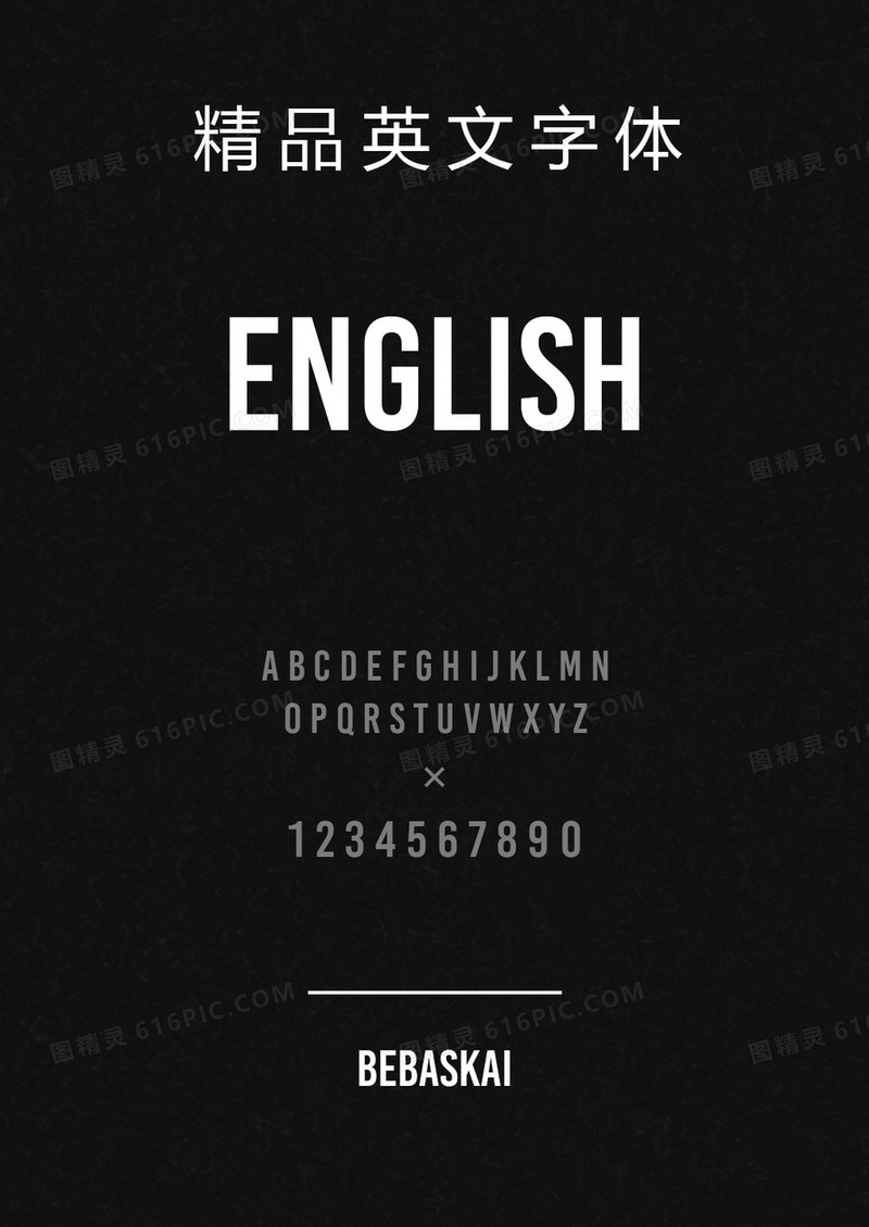 BebasKai英文字体