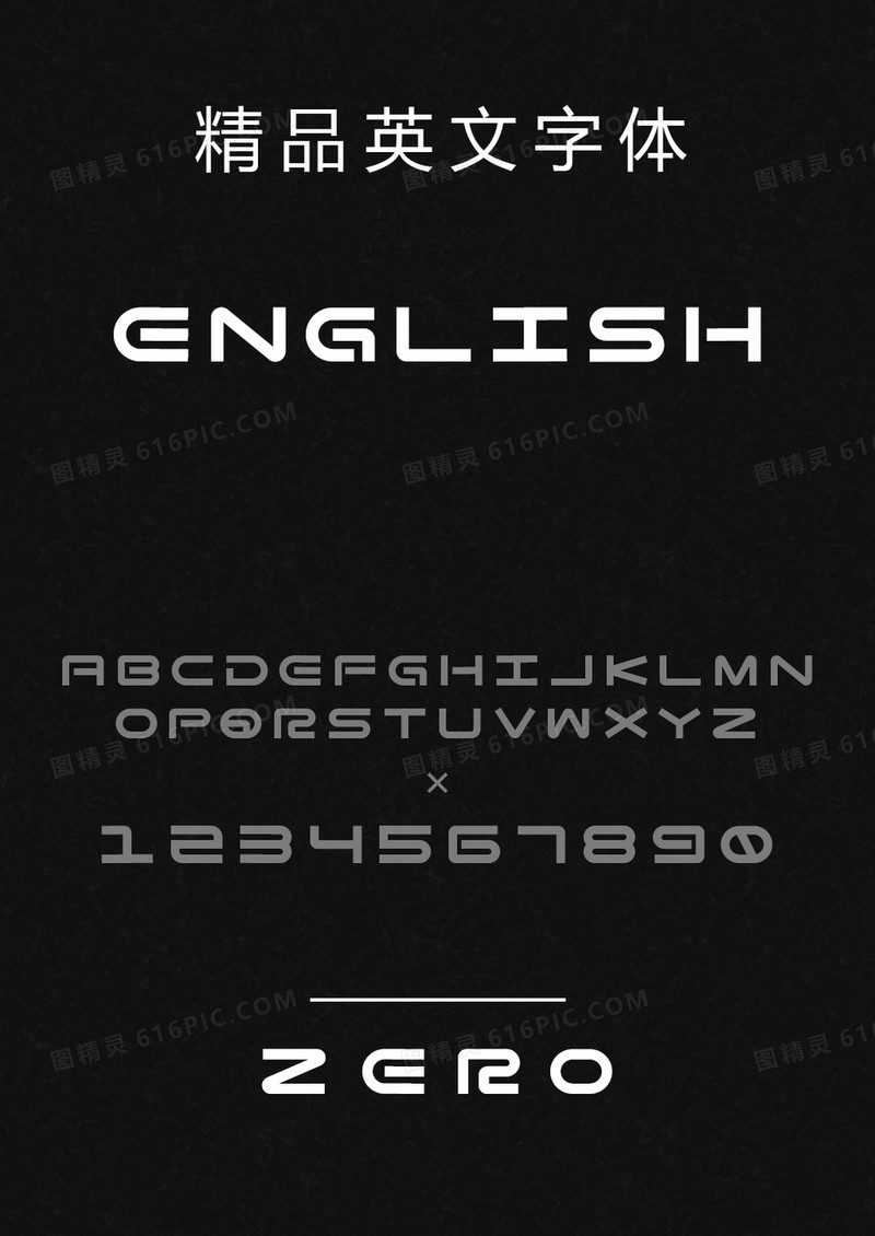 Zero-G Regular英文字体