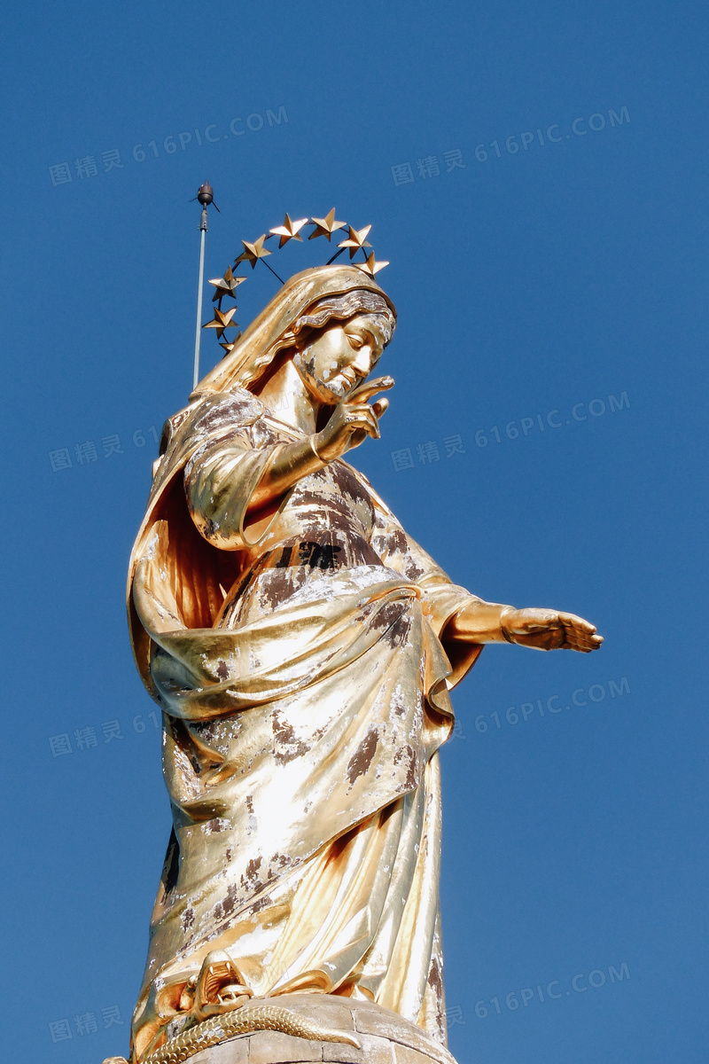 圣母玛利亚金像图片