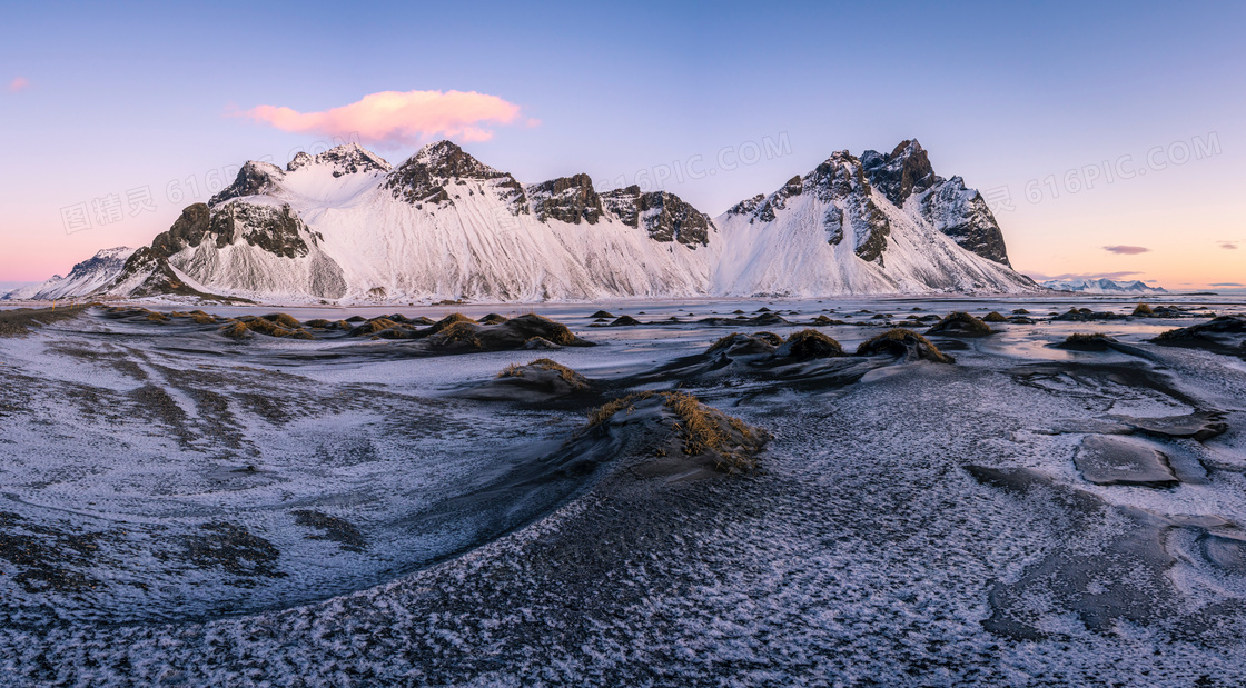 高原雪山摄影图片