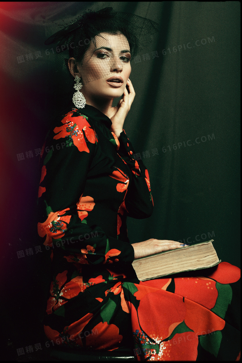 欧美贵妇美女人像摄影图片