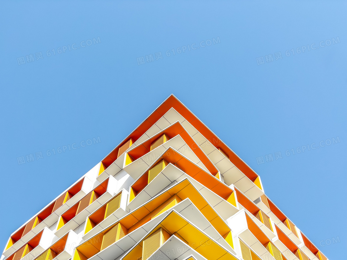 特色现代艺术建筑局部特写图片