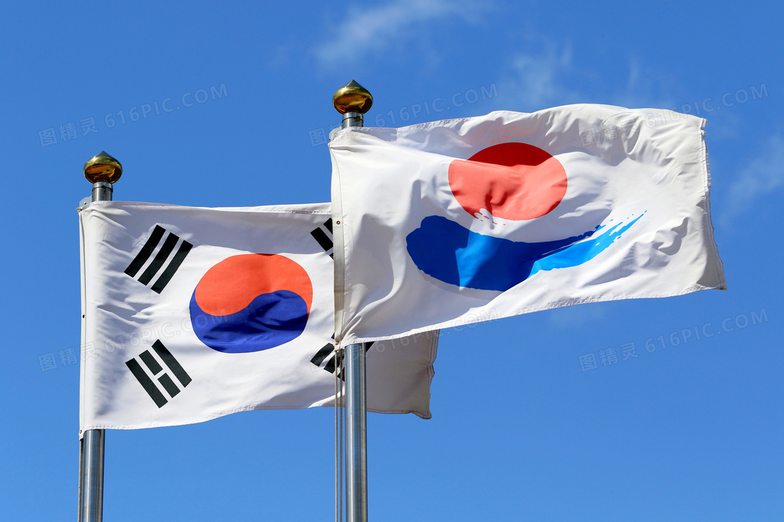 韩国飘扬国旗jpg图片免费下载 编号pvjeh3r21 图精灵