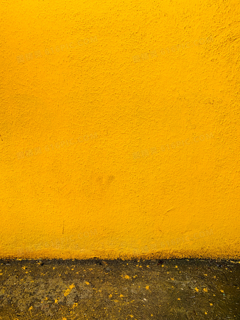 粉刷黄色墙壁背景图片