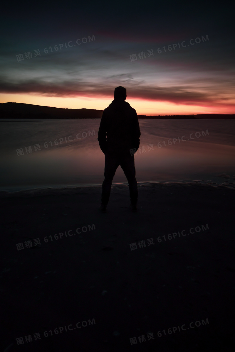 男士黑色剪影图片