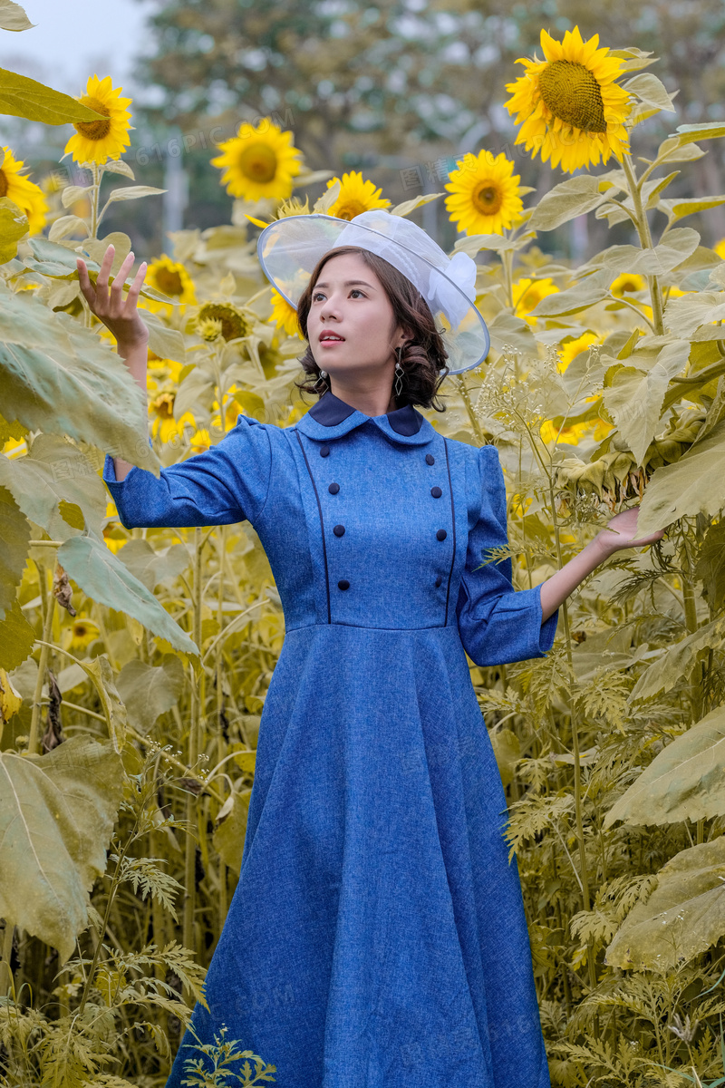向日葵美女写真图片 向日葵美女写真图片大全