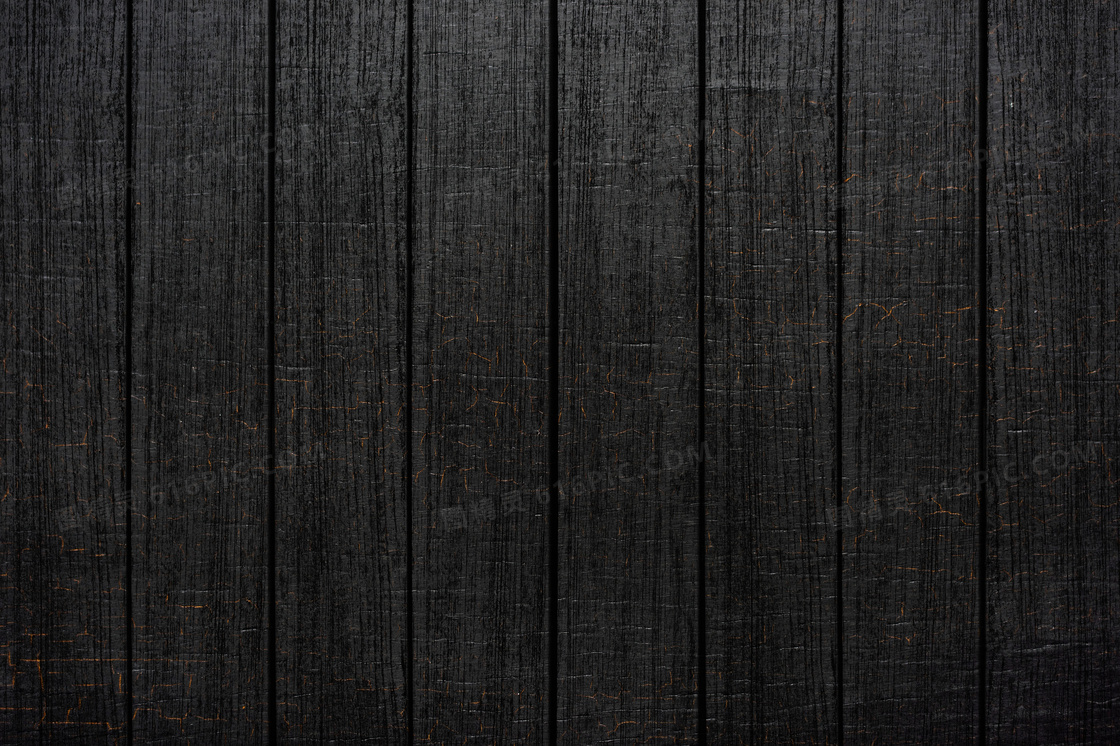 黑色质感木板背景图片