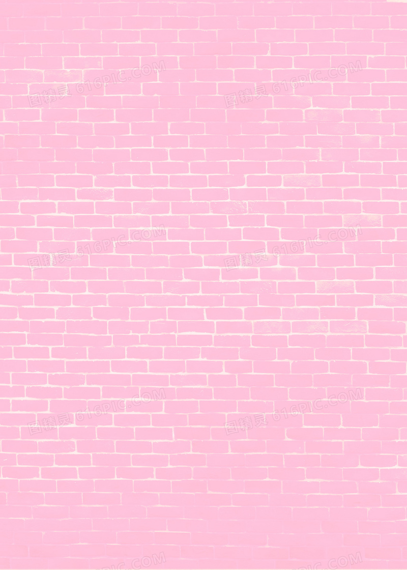 粉红色砖墙背景图片