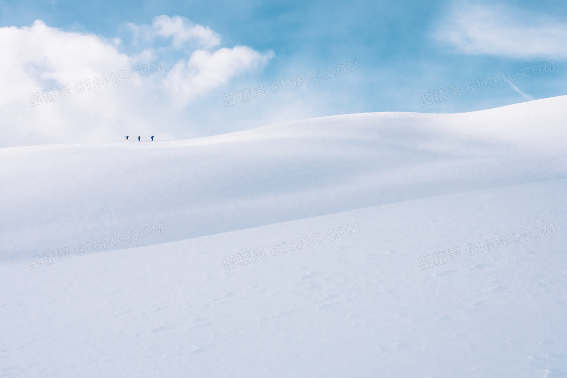 雪坡风景壁纸图片