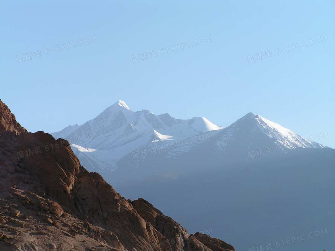 喜马拉雅雪山景观图片
