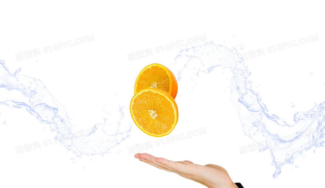 创意橘橙背景图片