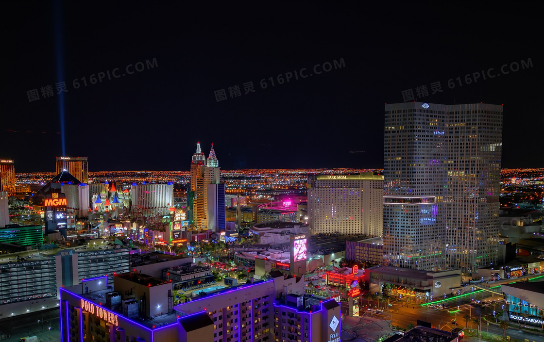 拉斯维加斯城市夜晚图片