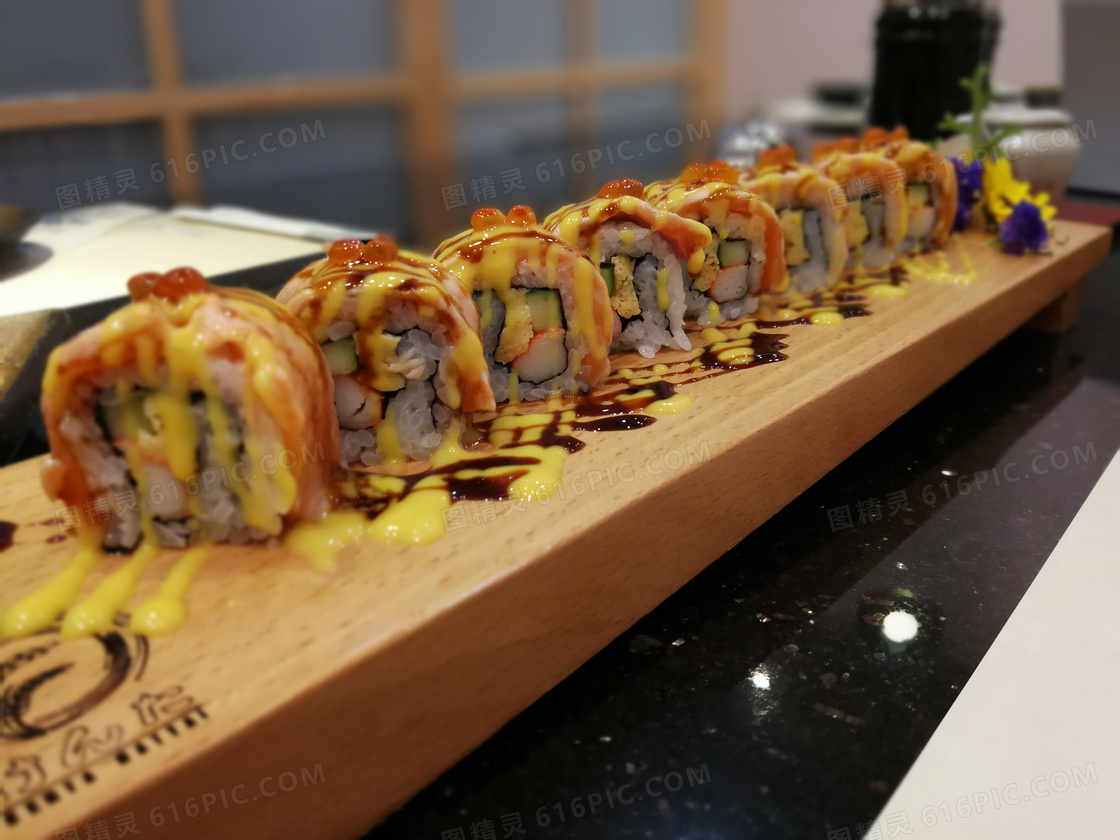 美味日本寿司卷图片