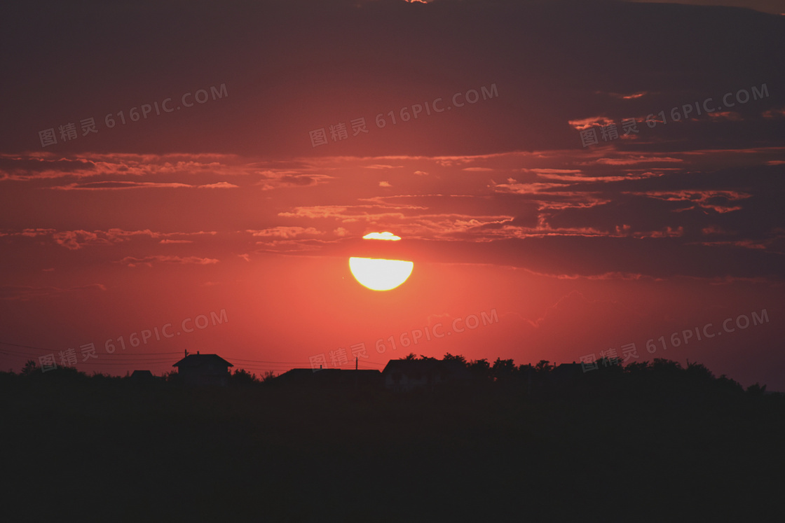 高清夕阳美景图片