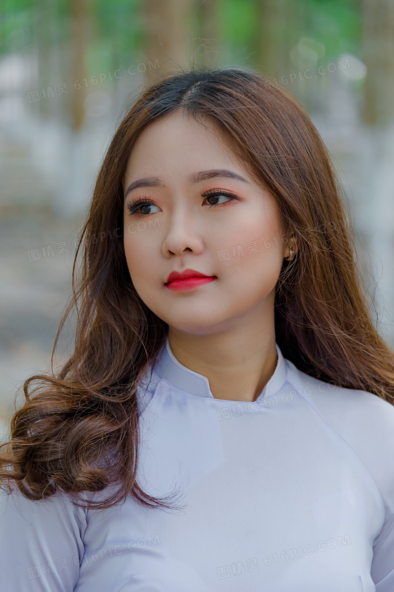 越南旗袍美女头像图片