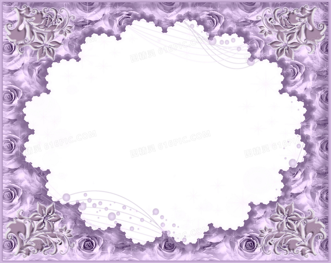 创意紫色边框背景图片