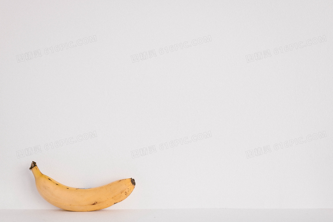 黄色香蕉空白背景图片
