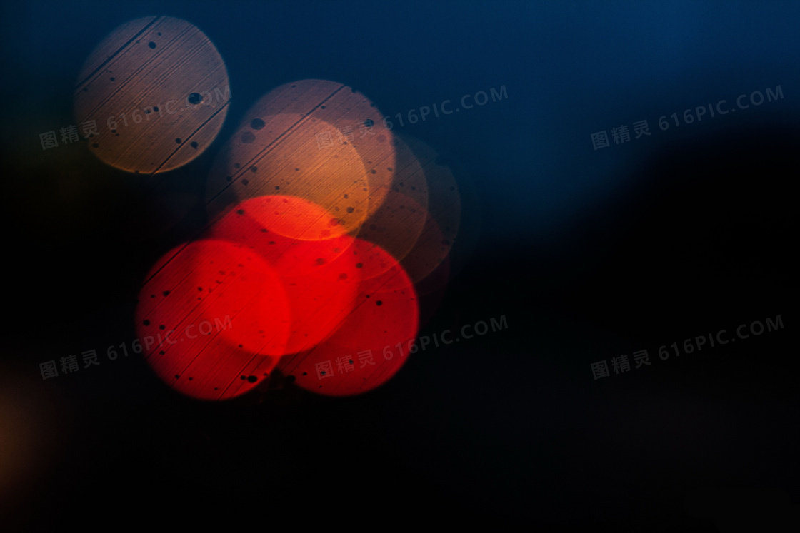 唯美霓虹灯光斑图片