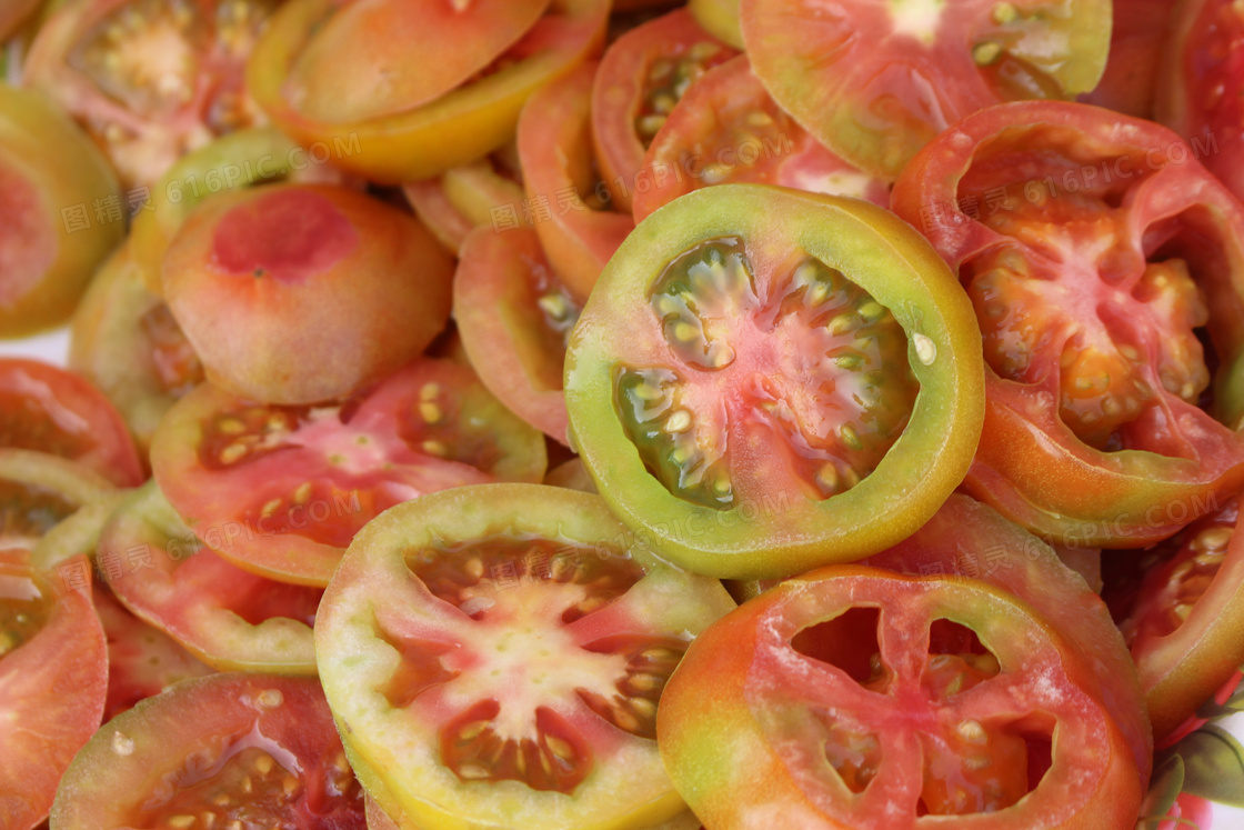 切片西红柿图片