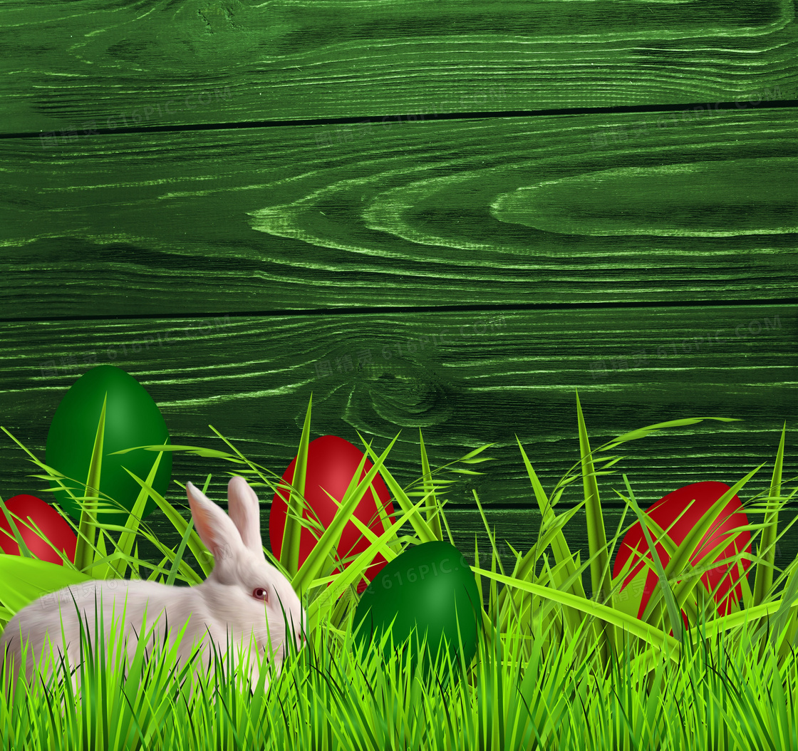 复活节木纹背景图片