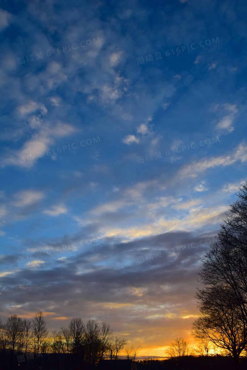黄昏余晖手机背景图片