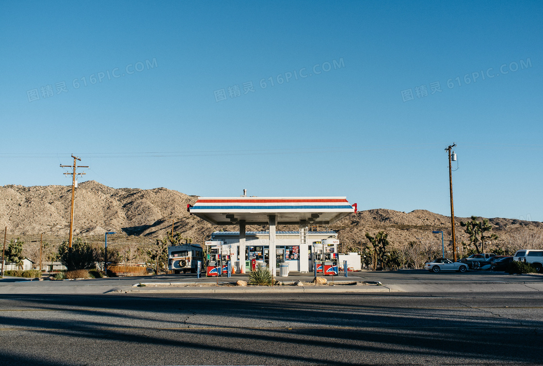 国外加油站图片