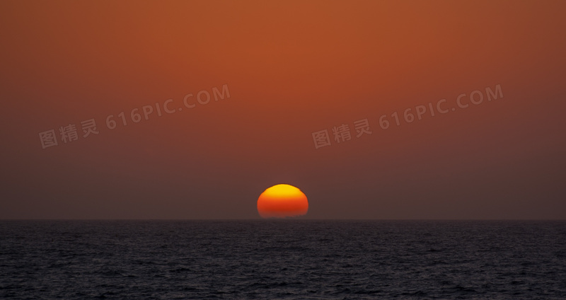 海上天空日落景观图片