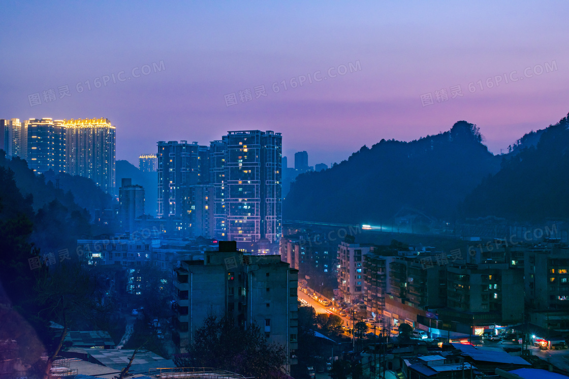 梦幻都市夜景图片