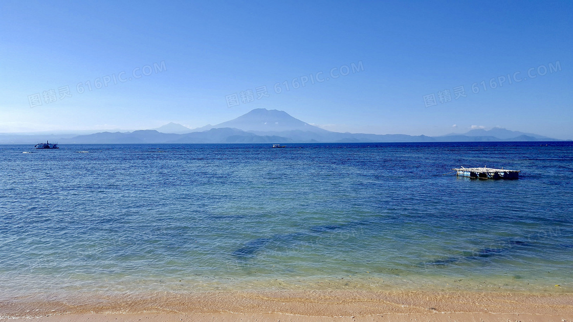 蔚蓝大海风景图片