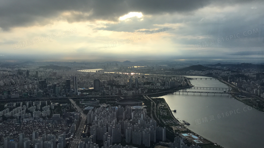 韩国汉城全景图片