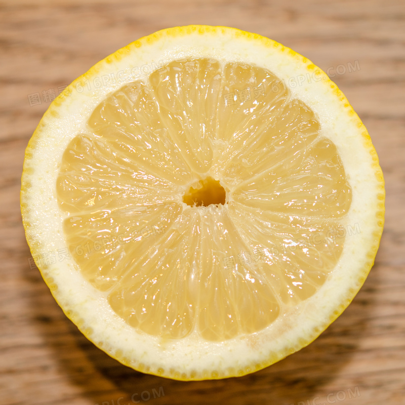 高清黄色柠檬片图片
