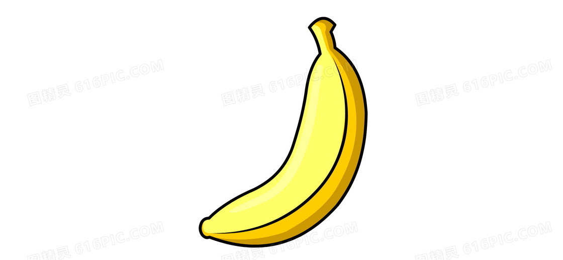 黄色香蕉卡通图片素材