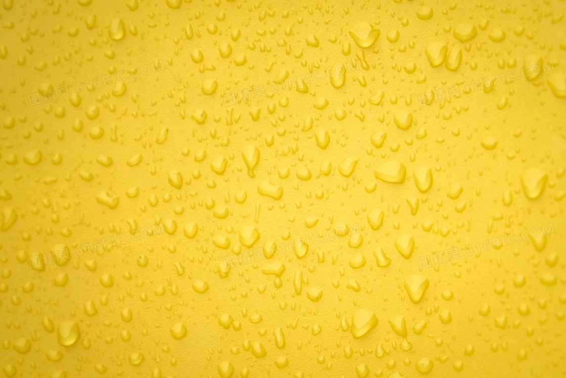 黄色水滴背景图片