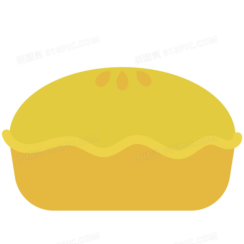 黄色糕点卡通图片素材
