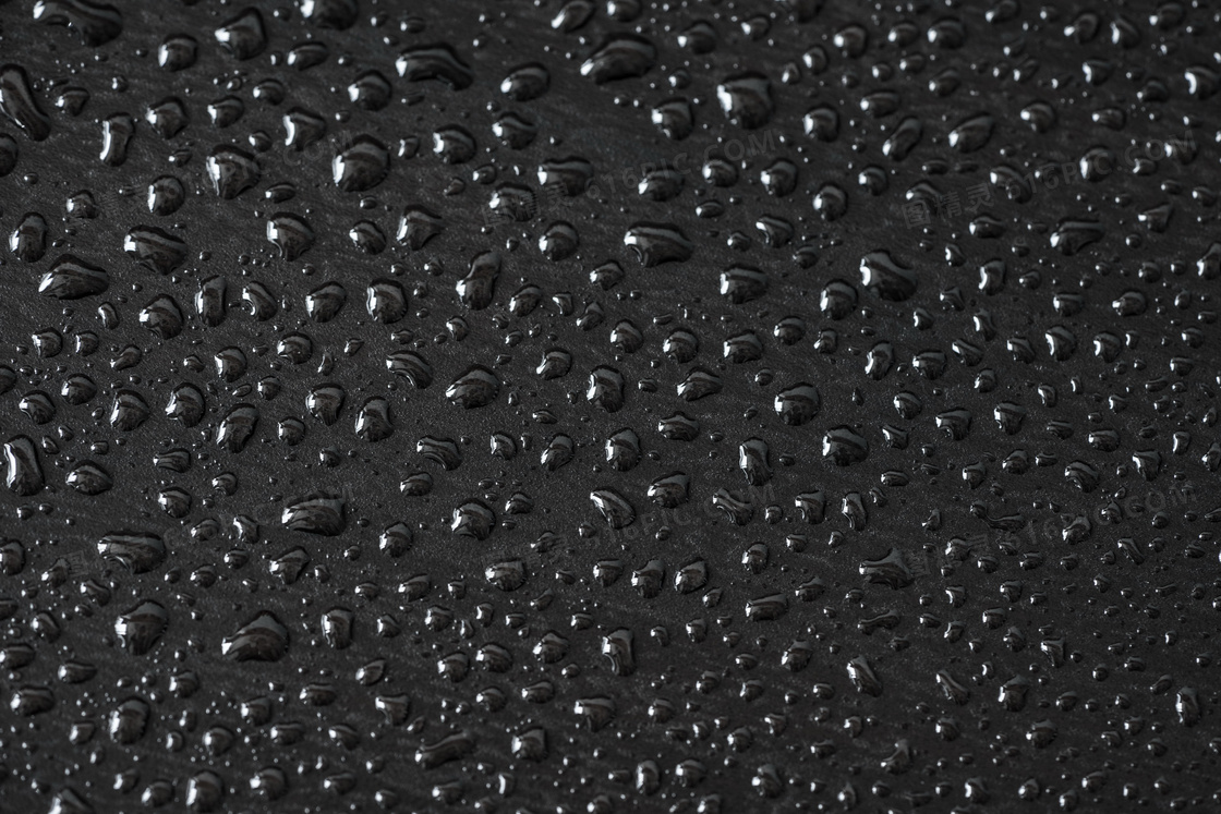 水滴壁纸 黑色图片