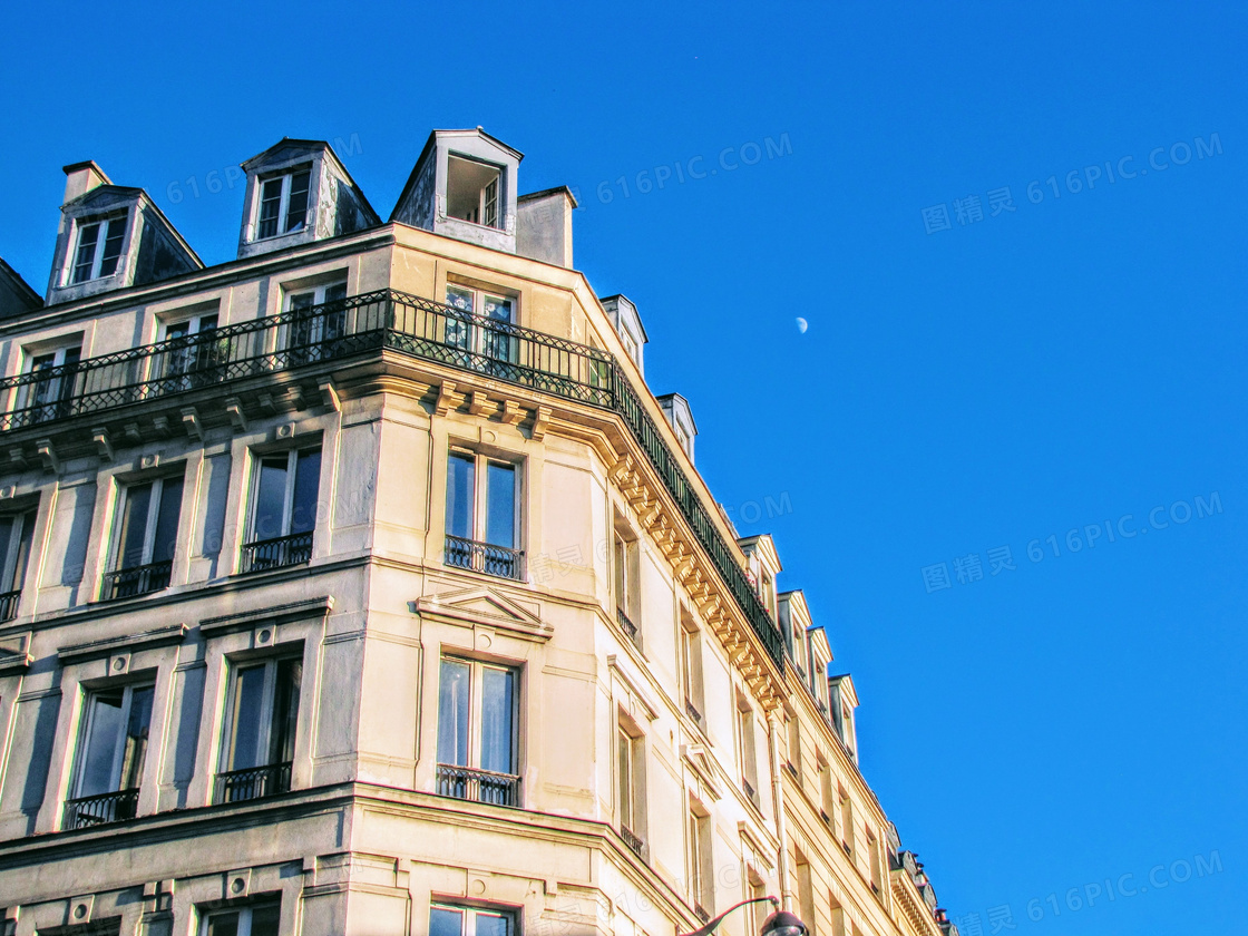 巴黎公寓外观局部图片