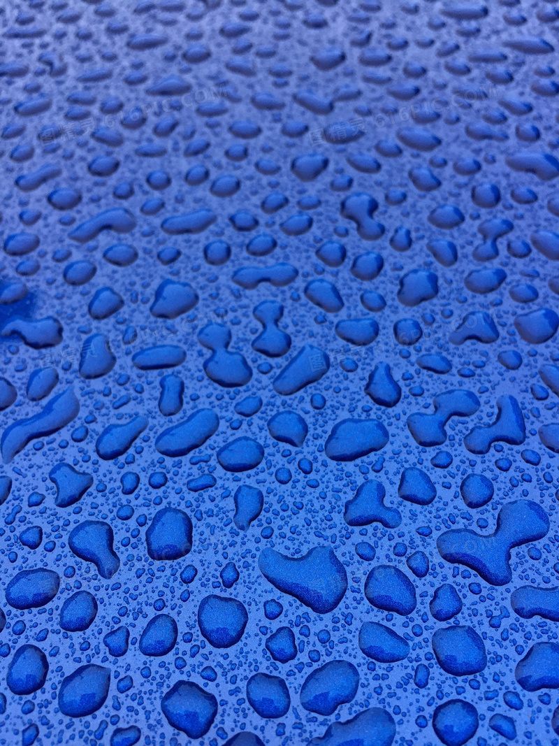 蓝色水滴底纹背景图片