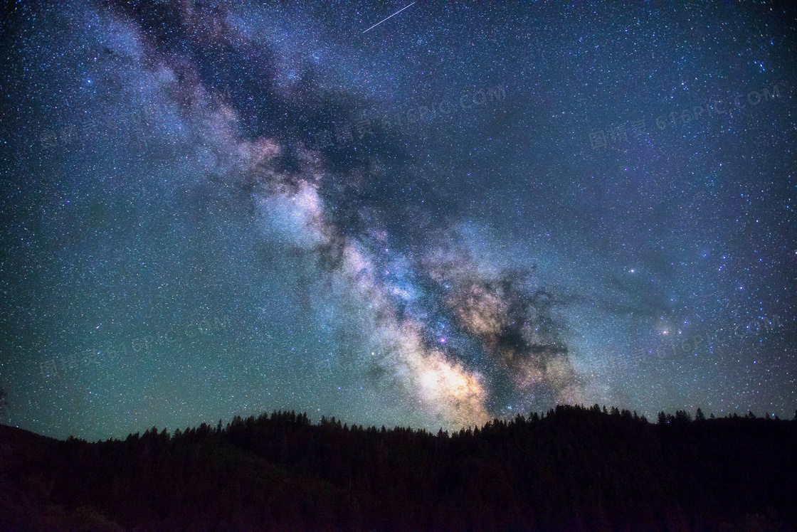 唯美銀河星空圖片