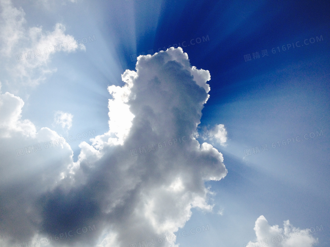 高空雲朵風景圖片