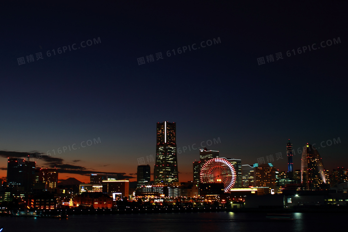 日本横滨夜景图片