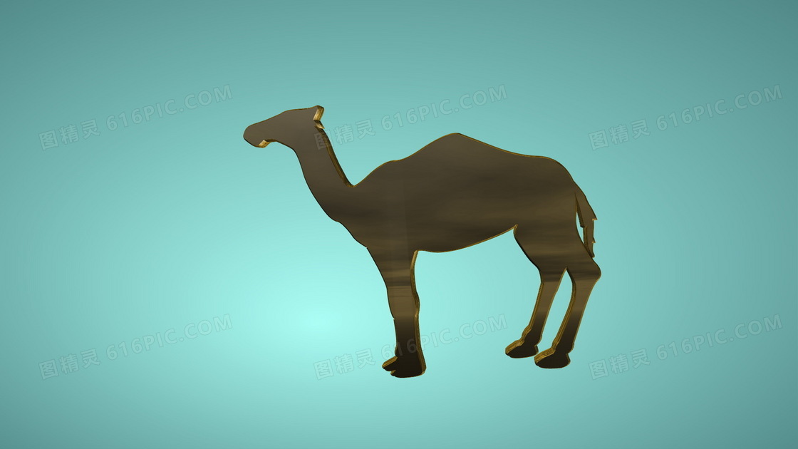 骆驼动物剪影设计图片