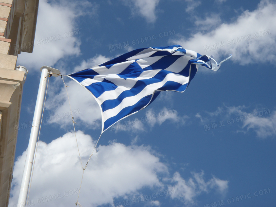 希腊的国旗图片